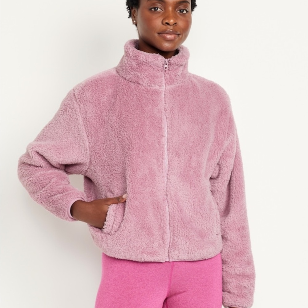 NWT OLD NAVY Sherpa Zip Jacket